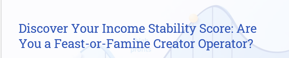 Income Stability Quiz banner